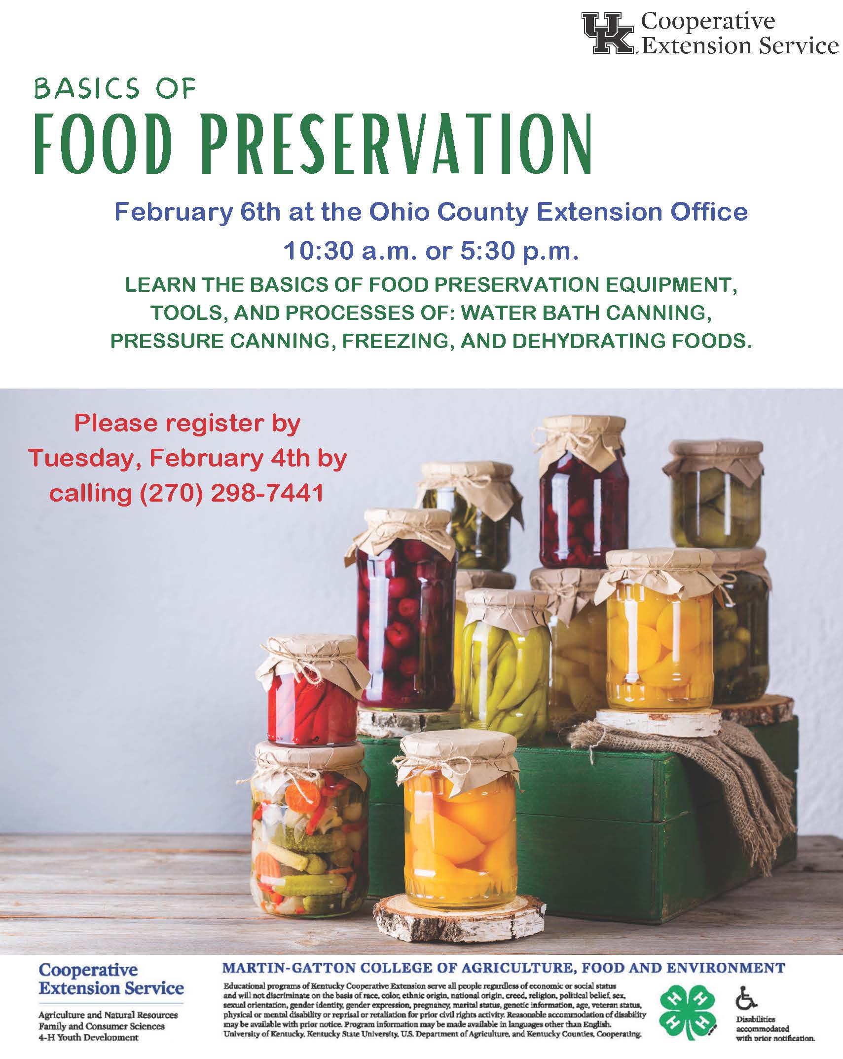 Food Preservation