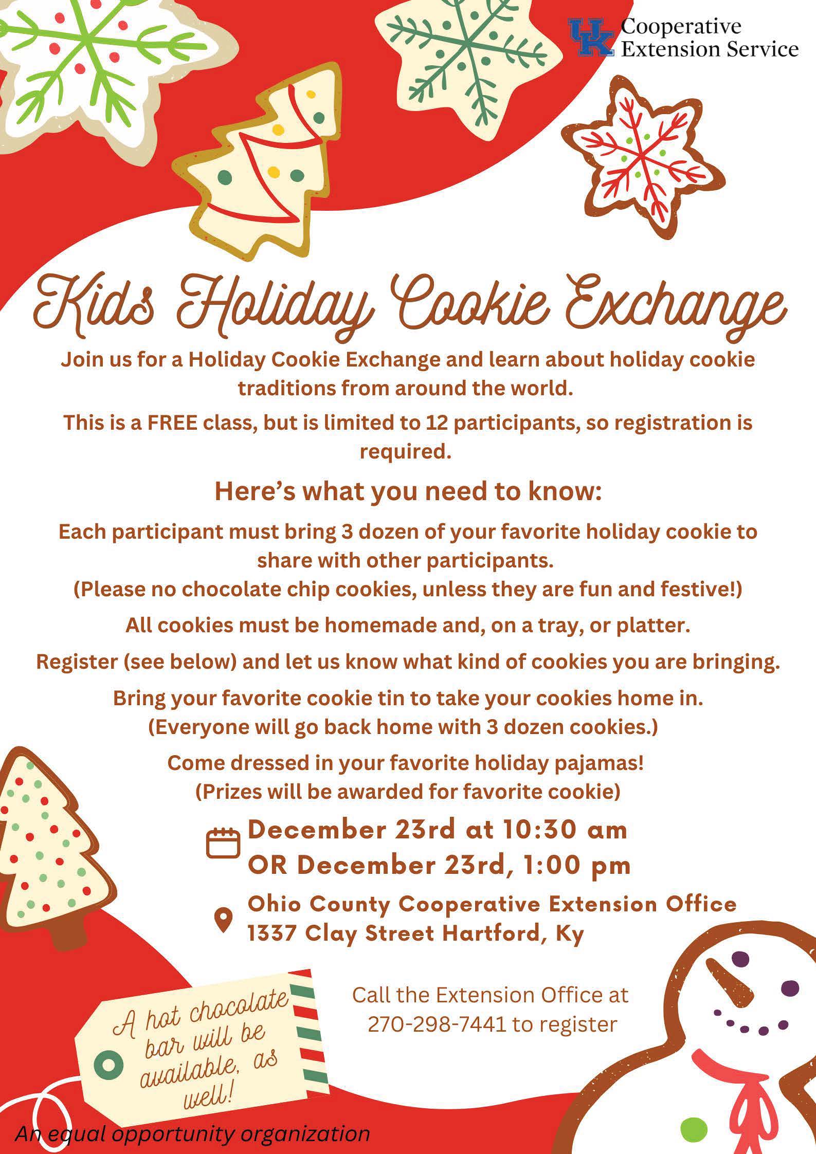 Kids Holiday Cookie Exchange